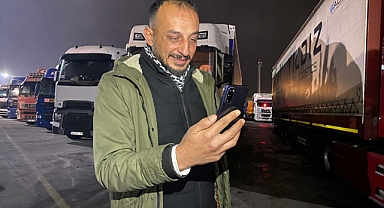 TIR sürücüleri, yeni yılı yollarda karşılıyor