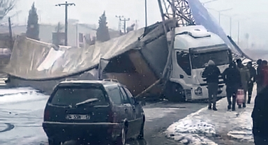 Trakya'da kar yağışı ve kuvvetli rüzgar (4)