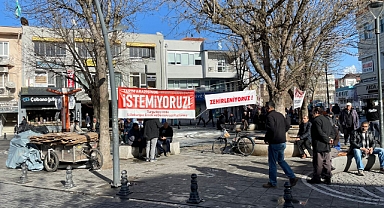 Üçgen Park'ta yer alan çadır kaldırıldı