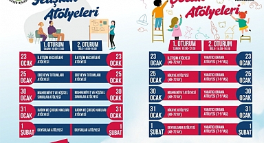 Yetişkin ve Çocuk Atölyeleri Düzenlenecek