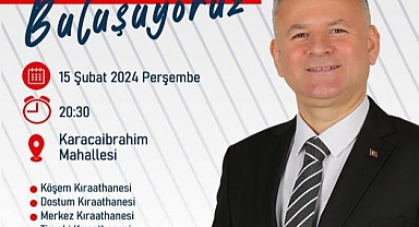 Bağımsız Aday Türker'den Halk Buluşması Programı