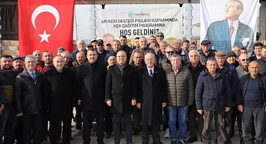 BÜYÜKŞEHİR, ÜRETİCİLERE ARI KEKİ DESTEĞİNE DEVAM EDİYOR