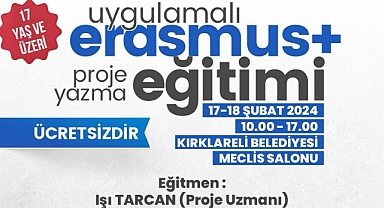 Kırklareli Belediyesi'nden Erasmus+ Eğitimi