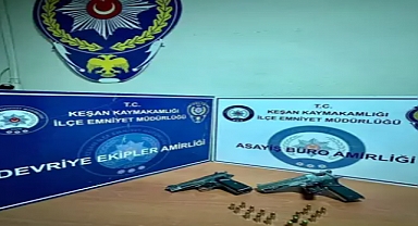 Ateş açılan iş yerinde ruhsatsız tabanca ele geçirildi; 1 gözaltı