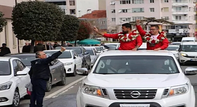 Dünya rekoru kıran down sendromlu Emirhan'a özel karşılama