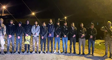 Edirne'de 11 kaçak göçmen ile 1 organizatör yakalandı