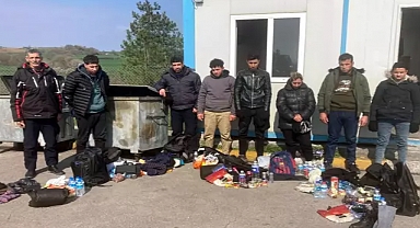 Edirne'de 8 kaçak göçmen yakalandı