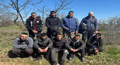Edirne'de, Mısır uyruklu 9 kaçak göçmen ve 1 organizatör yakalandı