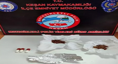 Edirne'de uyuşturucuyla yakalanan 3 şüpheliye gözaltı