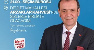 Vize Belediye Başkanı Ercan Özalp, Devlet Mahallesi'nde Vatandaşlarla Buluşacak