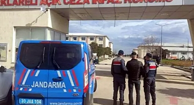 Kırklareli'de 1 yıl 8 ay hapisle aranan hükümlü yakalandı