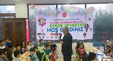 Lüleburgaz İlçe Müftülüğü'nden Çocuklar İçin Özel İftar Etkinliği