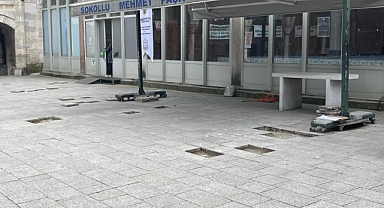 Lüleburgaz Sokollu Mehmet Paşa Camii'nde Zemin Yenileme Çalışmaları Tamamlandı
