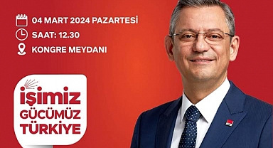 CHP Genel Başkanı Özgür Özel Lüleburgaz'dan Geçecek