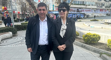 Lüleburgaz'da Seçim Yarışında Sürpriz Buluşma: Serhat Paksoy ve Serap Ürün Kameraların Karşısında