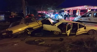 Seyir halindeki otomobile başka bir otomobil arkadan çarptı: 6 yaralı