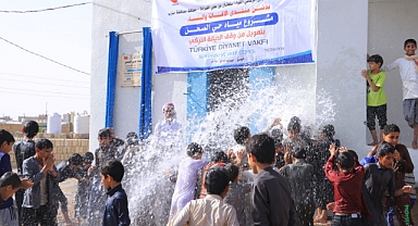 TDV'nin Yemen'de açtığı su kuyusu ve vakıf çeşmesinden 34 bin kişi istifade edecek