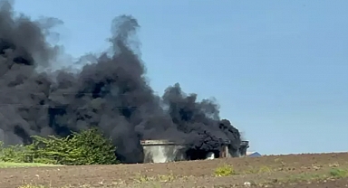 Ayakkabı fabrikasında çıkan yangın, söndürüldü