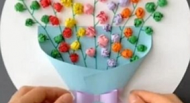 Kırklareli İl Halk Kütüphanesi'nde Çocuklar İçin Bahar Buketi Yapımı Etkinliği