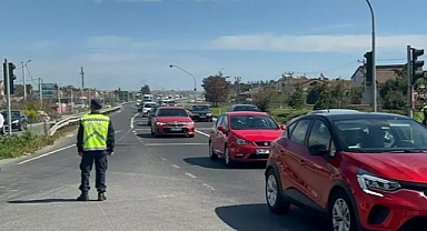 İstanbul-Tekirdağ kara yolunda bayram yoğunluğu