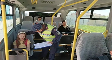 Keşan'da öğrenci servis araçları denetlendi