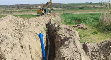 Enez Abdurrahim Köyü'nde Sulama Altyapısı Projesi Tamamlanmak Üzere