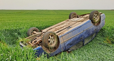 Babaeski'de Tek Taraflı Trafik Kazası: İtfaiye Ekipleri Anında Müdahale Etti