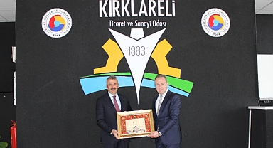 Edirne Valisi Yunus Sezer'den Kırklareli Ticaret ve Sanayi Odası'na Ziyaret