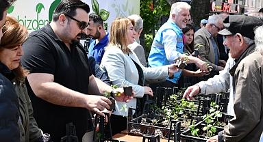 Belediyeden vatandaşa 12 bin 500 atalık fide 