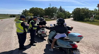 Edirne’de 1 ayda 985 motosiklet ve sürücüsü denetlendi