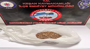 Edirne'de uyuşturucuyla yakalanan 2 şüpheliye gözaltı