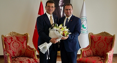 İmamoğlu, Gaziosmanpaşa Belediye Başkanı Bahçetepe'yi Tebrik Etti 