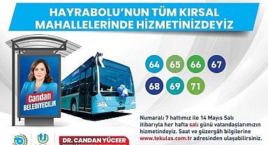 Hayrabolu'nun Tüm Kırsal Mahallelerine Toplu Ulaşım Hizmeti Başlıyor
