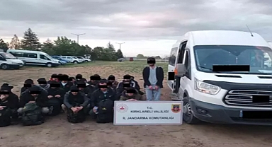 Kırklareli'nde 45 kaçak göçmen yakalandı, 3 organizatör tutuklandı