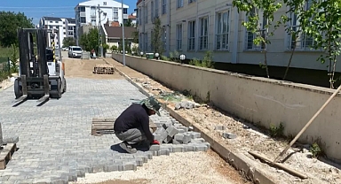 Parke Taşı Çalışmalarında Sona Gelindi