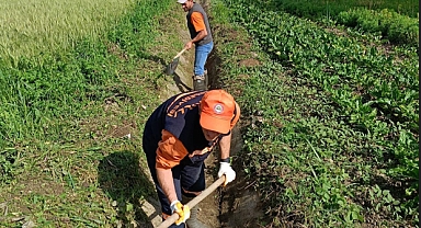 Tarla sulama sistemlerini yenileme çalışmaları başladı