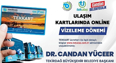 Ulaşım Kartlarında Online Vizeleme Kolaylığı