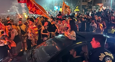 Trakya'da Galatasaray taraftarları şampiyonluğu kutladı