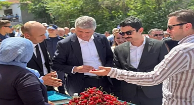 Edirne'de 13 ülkeye ihraç edilen 'Çeribaşı kirazı'nın hasat şenliği yapıldı