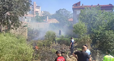 Edirne'de çocukların attığı maytap yangın çıkardı