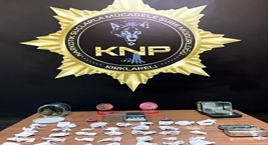 Kırklareli'de satışa hazır uyuşturucular ele geçti; 1 tutuklama
