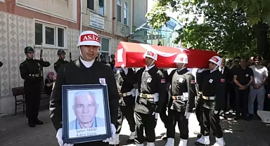 Kırklareli'de vefat eden Kıbrıs gazisi, son yolculuğuna uğurlandı