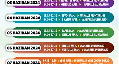 Mobil Atık Toplama Aracı Haftalık Programı