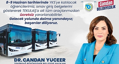 Belediyeden YKS Öğrencilerine Ücretsiz Ulaşım Hizmeti