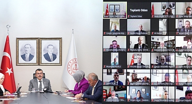 BAKAN TEKİN, EĞİTİM MÜŞAVİR VE ATAŞELERİYLE GÖRÜŞTÜ