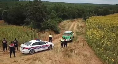 EDİRNE'DE JANDARMADAN YANGINLARA KARŞI DRON DESTEKLİ DENETİM