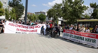 Edirne'de taş ocağı istemeyen köylüler imza topladı