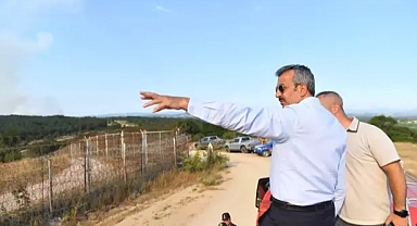 EDİRNE VALİSİ SEZER, BULGARİSTAN'DAKİ YANGINLA İLGİLİ SINIR HATTINDA İNCELEME YAPTI