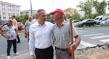 Kırklareli Belediyesi Altyapı ve Estetik Çalışmalarını İnceledi