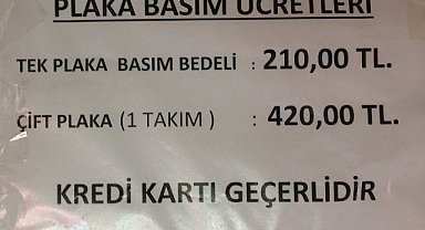 KIRKLARELİ ŞOFÖRLER VE OTOMOBİLCİLER ESNAF ODASI PLAKA BASIM ÜCRETLERİNİ BELİRLEDİ
